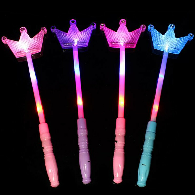 LED glow stick Crown Blinking Sticks Light Up Wands wedding Rave Party