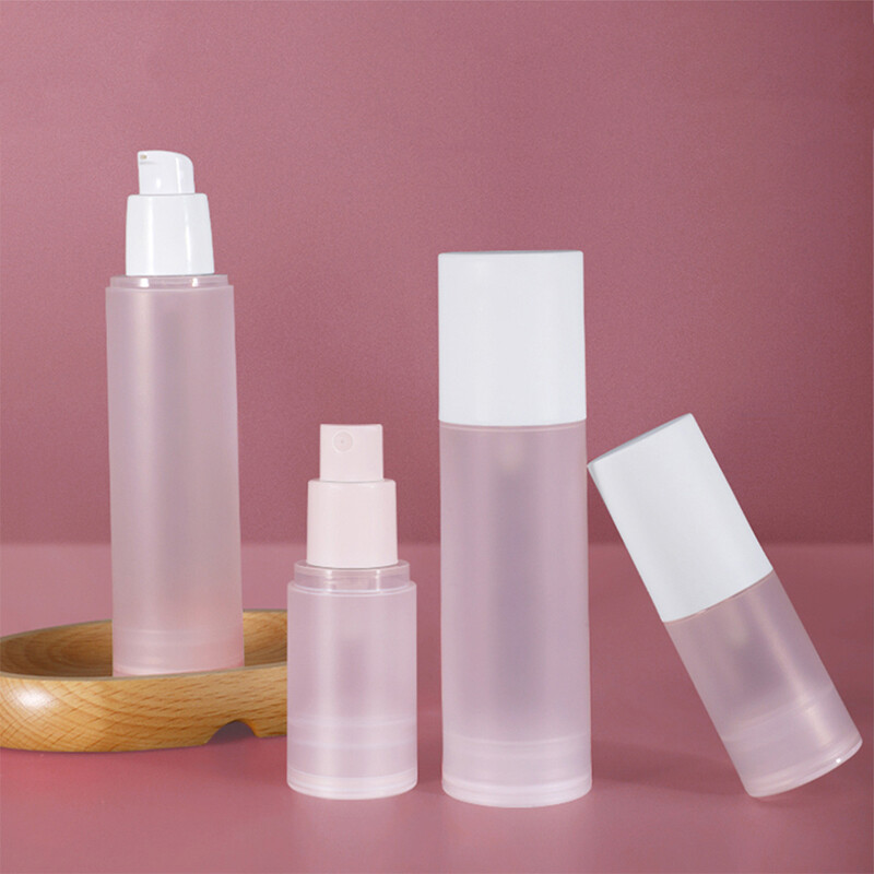 Vacuum Pump Cosmetic Containers Refillable Bot@-@