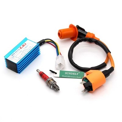 For 110cc 125cc 150cc Braap SSR DHZ Pit Dirt Bike Racing CDI Ignition Coil Plug