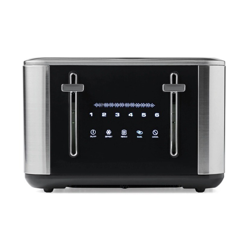 Farberware Touchscreen 4-Slice Toaster, Stainless Steel and