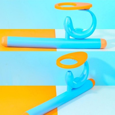 1 Set Plastic Pipe Blowing Ball Toys For Kids Outdoor Sports Games Funny Gifts