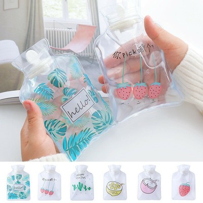Small Hot Water Bottle Warmer Heat PVC Clear Bag Winter Warm