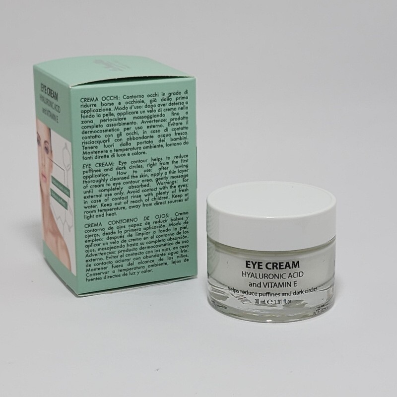 La Verde Vita Hyaluronic Acid + Vitamin E Eye Cream Puffiness & Dark Circles 1oz