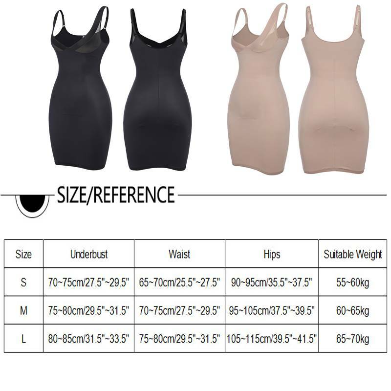 Women Full Slip Underdress Shapewear Tummy Control Bodysuit Seamless Body Shaper
