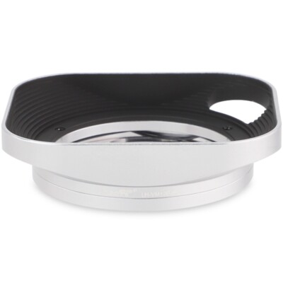 Square Metal Lens Hood for Voigtlander 35mm F1.5 Typ I & II VM Mount Lens Silver