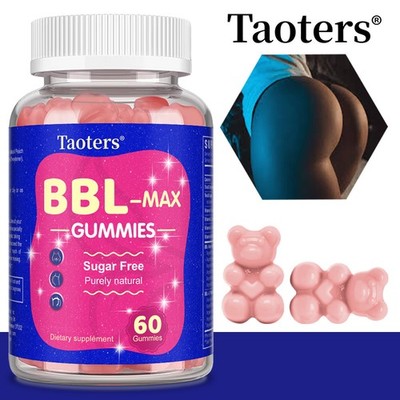 BBL - MAX Gummy pour femmes - Augmentation des fesses - Naturel - Plein et beau