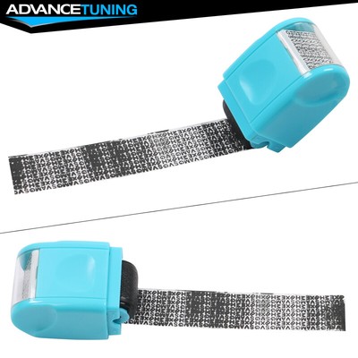 Identify Theft Protection ID Guard Wide Roller Stamp w/ 3 Ink Refill Colorful