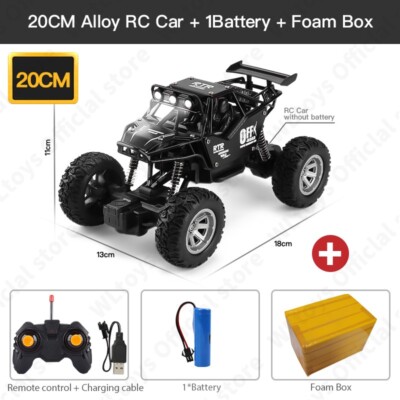 4WD RC Off-Road Car - 4x4 Remote Control Truck with LED Lights Racing Drift Toy