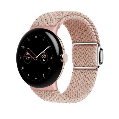 Replacement Strap Magnetic Woven Nylon Elastic Band For Google Pixel Watch 1 2