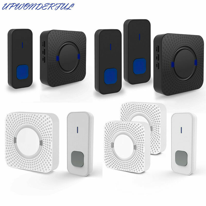 LED Wireless Türklingel Funkklingel Wasserdicht Set 55Melodien Steckdose Ln