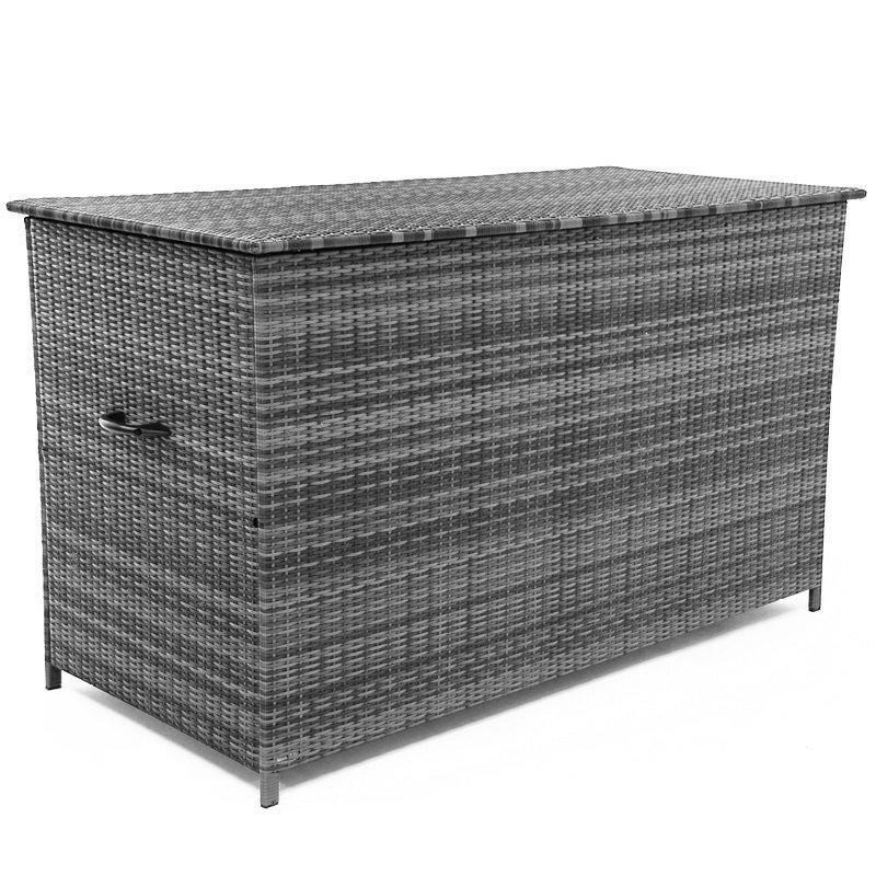 Maze Rattan Large Storage Box - Mixed Grey - NEW with minor damage on