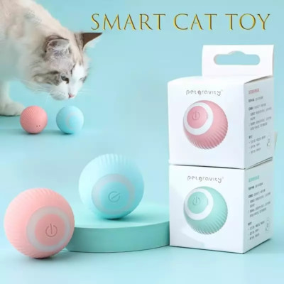 Electric Cat Ball Toys Automatic Rolling Smart Cat Toys Interactive