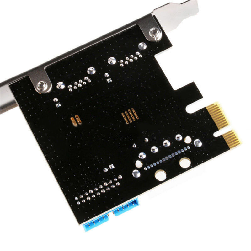 USB 3.0 2 Ports PCI Express Front Panel With Control Card Adapter 4-Pin & 20 Pin