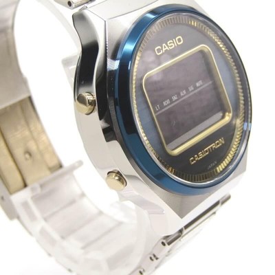 Pre-owned Casio Tron 50th Anniversary Trn-50ss-2ajr Watch Digital Blue Silver