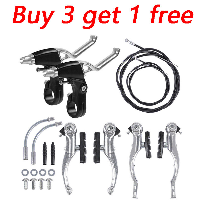 Front and Rear MTB Hybrid Callipers Cables Lever Kit Mountai