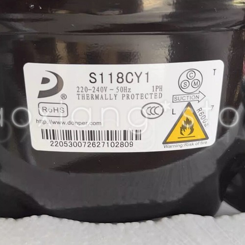 1pc Refrigerator Compressor Refrigerator R600a S118CY1 140W