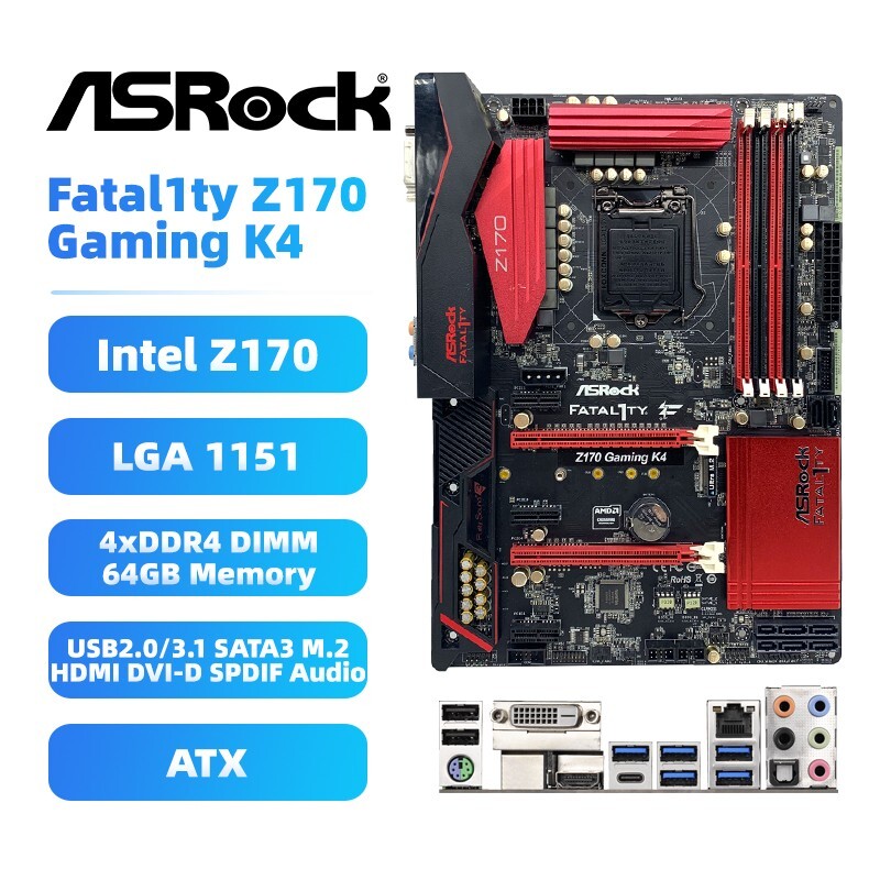 ジャンクマザボ　ASROCK　Fatal1ty Z170 GAMING K4 ASRock > Fatal1ty Z170 Gaming K4