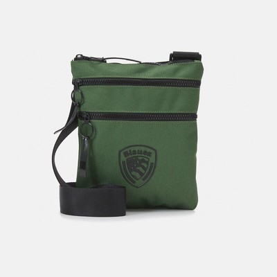

Мужская сумка BLAUER S3BRISTOL01/Bas Военная зеленая сумка с плечевым ремнем E2023, Зеленый