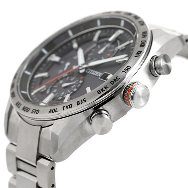 Pre-owned Citizen Attesa At8181-63e Eco-drive Radio Titanium Men`s Watch Made In Japan | ModeSens