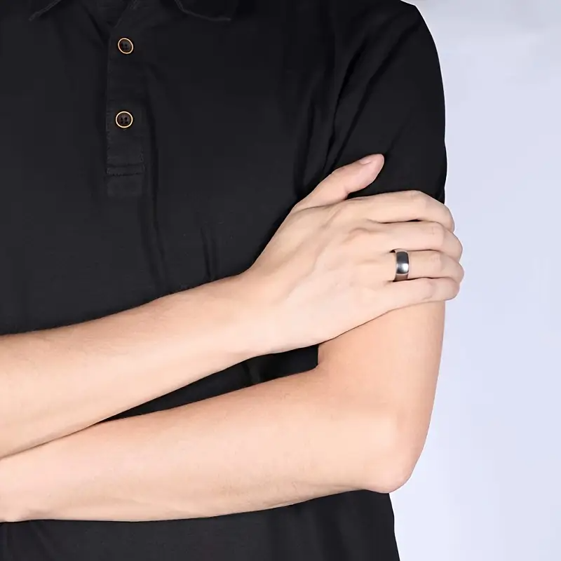 Tungsten Carbide Silver Polished Plain Wedding Band Ring 2mm 3mm 4mm 6mm 8mm 10m