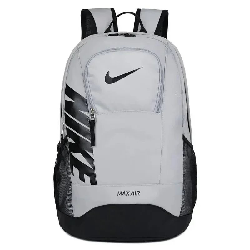Nike Max Air Backpack Grey Black School Gym Laptop Travel Sports Bag New