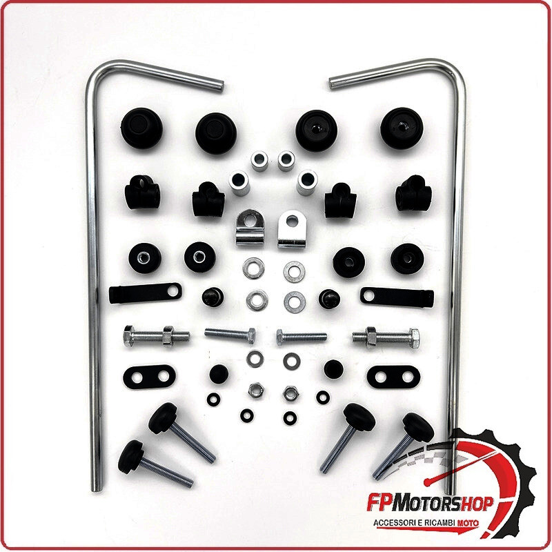 KIT ATTACCHI PARABREZZA SCOOTER PER KEEWAY ISKIA 125 23 BIONDI 8500477