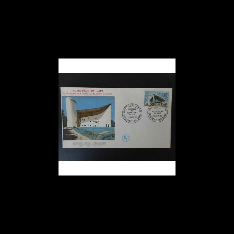 Fdc - Chapelle Notre Dame Du Haut - Oblit 13/6/64 Ronchamp