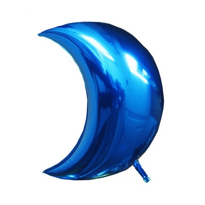 22quot Blue Crescent Moon Foil Birthday Party Wedding Balloon Decoration Balloon