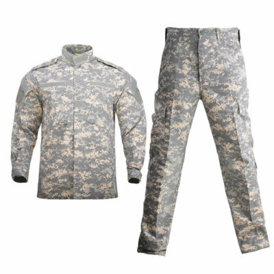 Military Camouflage Suit Men Shirt Coat Pant Set Camouflage Militar Clothes