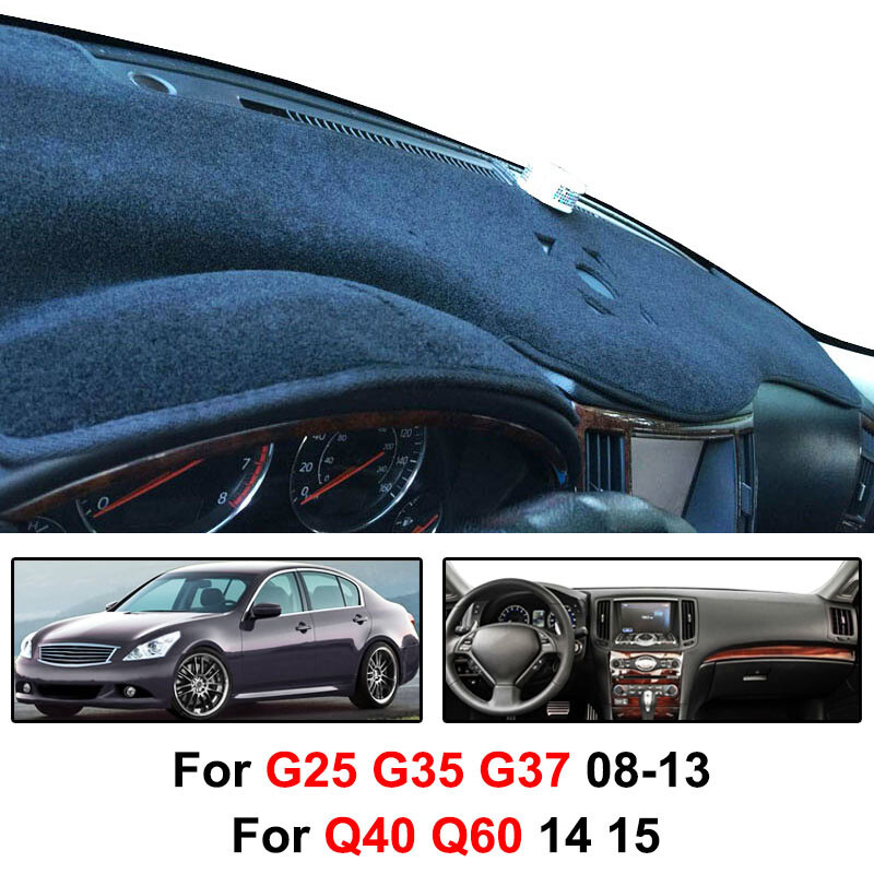 For Infiniti G25 G35 G37 2008 2015 Dash Mat Dashboard Cover Dashmat