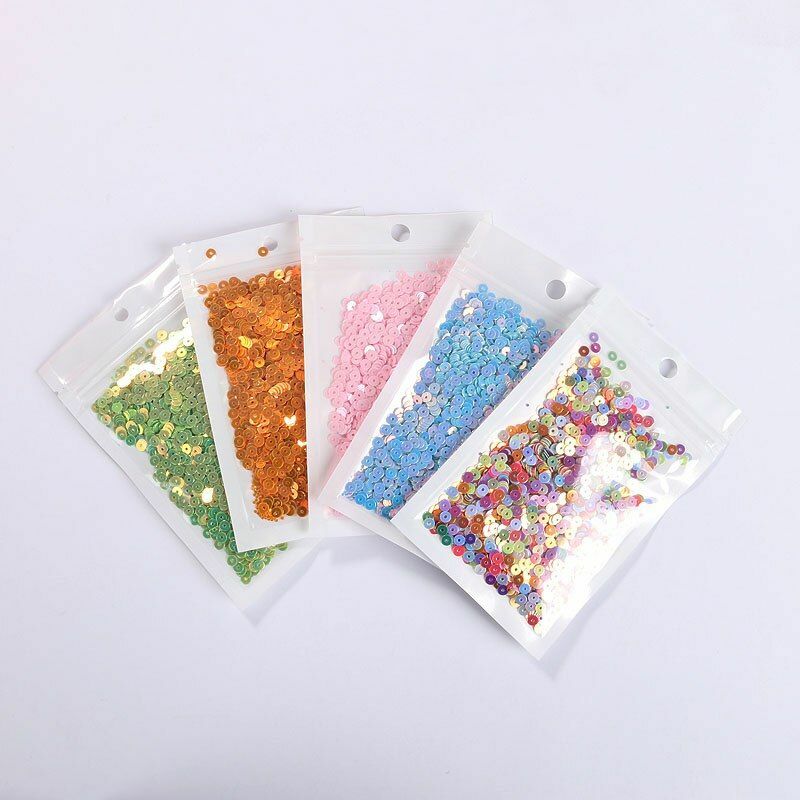 3000pcs/pack Round Sequins 3mm PVC Loose Paillettes Sequin Sewing Craft ...