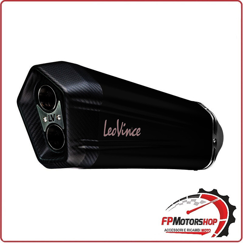 TERMINALE DI SCARICO NERO PER KTM SUPER ADVENTURE 1290 15-20 LEOVINCE 15300B