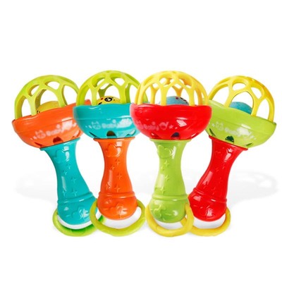 Bell Stick Infant Hand Toy Educational Games Gifts Toddler Kids Fun Bite Teether