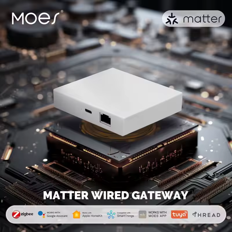 Tuya Zigbee3.0 Matter Thread Gateway Smart Home Bridge Hub Support Voice Control