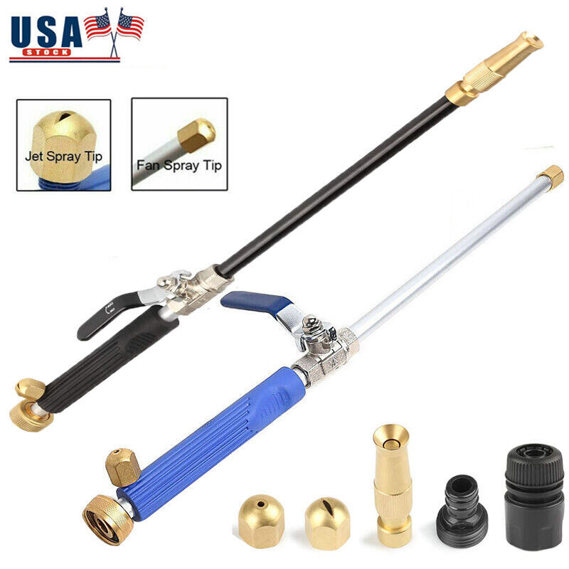 High-Pressure Washer Wall Water Spray Gun Nozzle Wand Attach