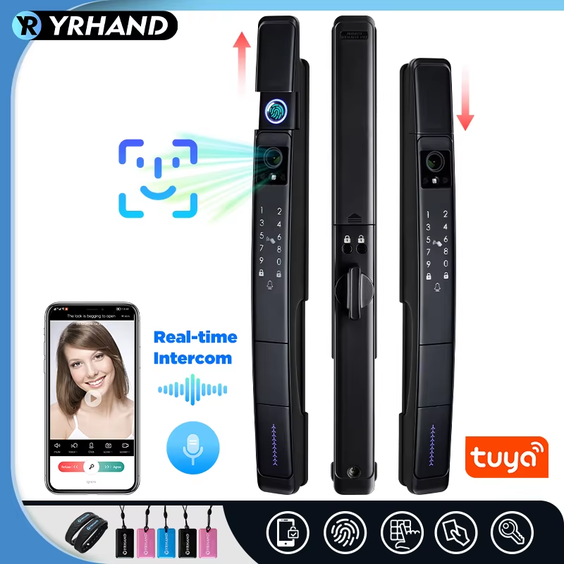 3D Face recognition lock Tuya wifi fechadura eletronico digital Waterpoof Visual