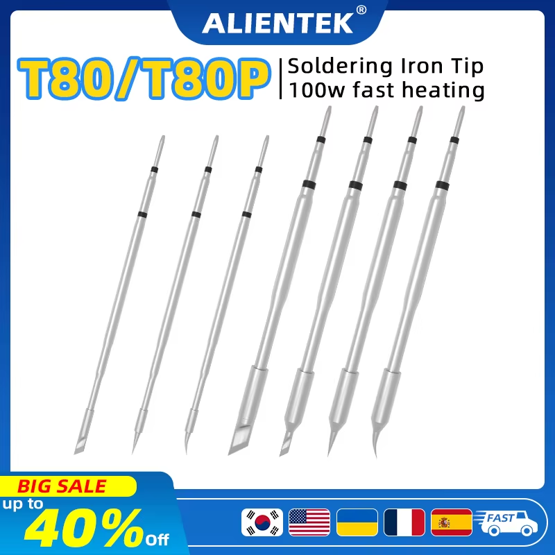 T90 T80 T80P Tip Soldering Iron Tip T12 Soldering Station Tip Kits T245 Lead Fre
