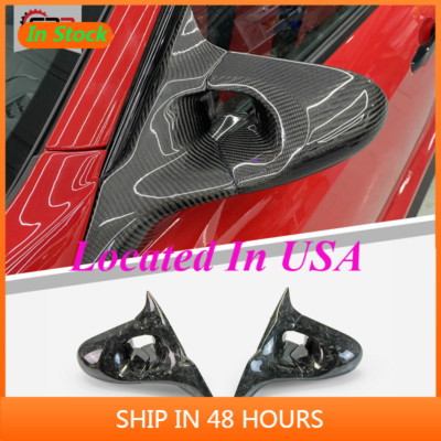 For Civic FK7 FK8 Type R Glossy Forged Carbon Aero Mirror Ganador Pair(LHD)