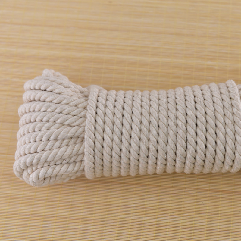 2-6mm DIY Cotton Twisted Cord Crochet Macrame Rope String Weavimg Sewing Crafts