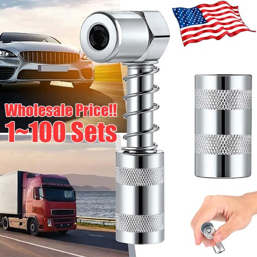 1 Set Grease Nozzle Adapter Grease Gun-Accessory 90 Degree Coupler Adapter Tool