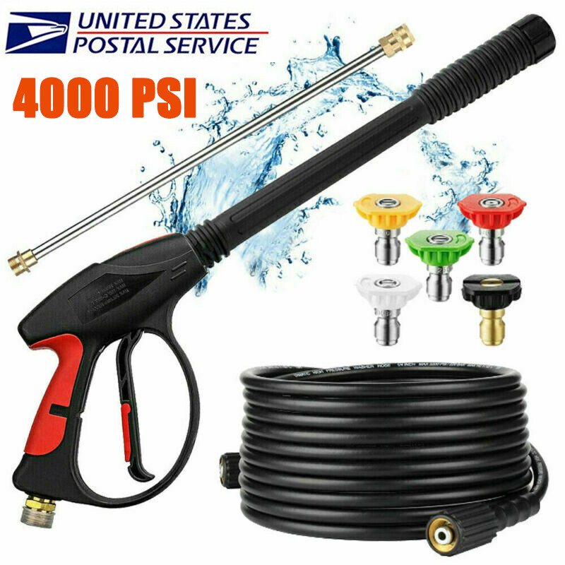 High Pressure 4000PSI Car Power Washer Gun Spray Wand Lance 