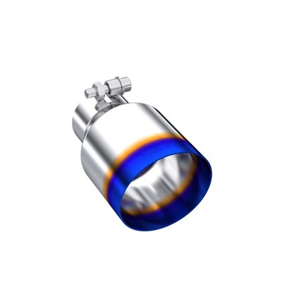 MBRP Burnt End Tip 2.5 ID 4 ID Out 6.5 Length Single Wall Angle Cut 304 SS