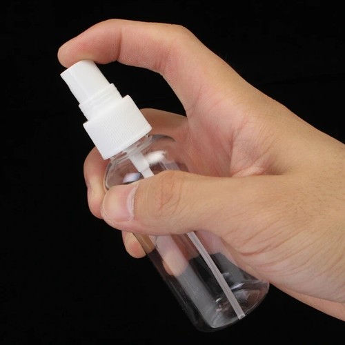 30/60ML Travel Spray Bottle Plastic Transparent Perfume Empty Atomizer USA
