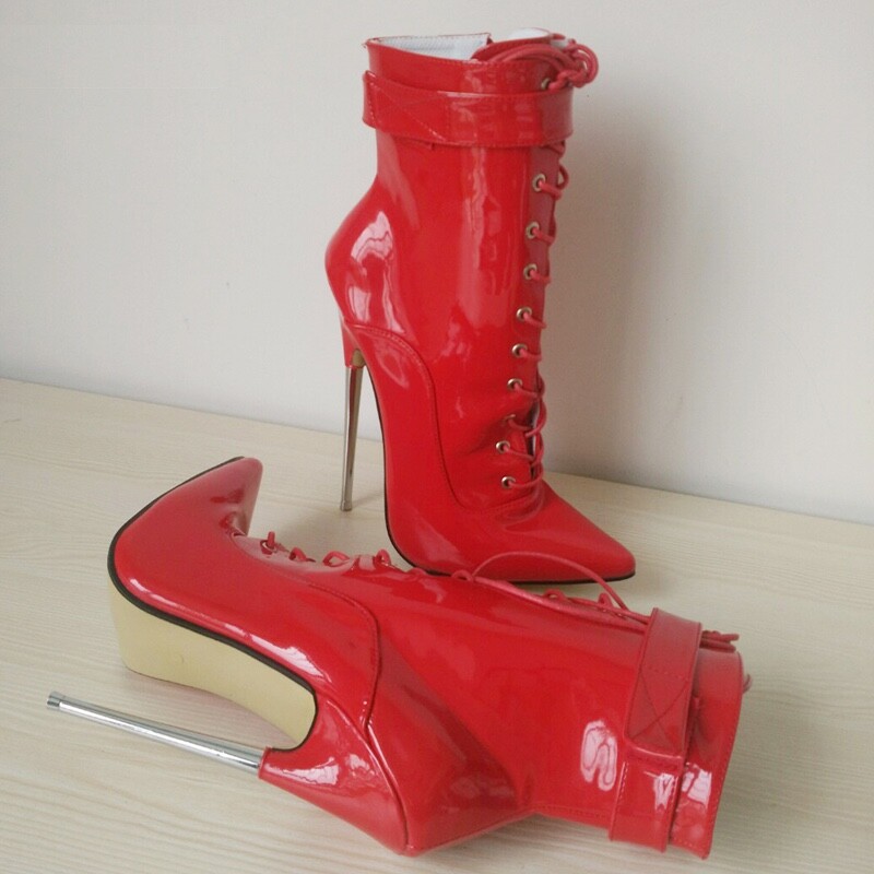 Fetish extreme 7inch lockable ankle boot large image 3