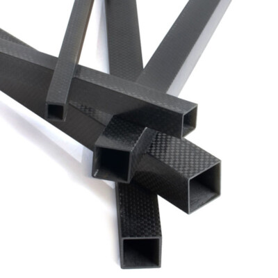 1* Carbon Fiber Square Tube 10MM 15MM 20MM 22MM 25MM 30MM * 500 600mm