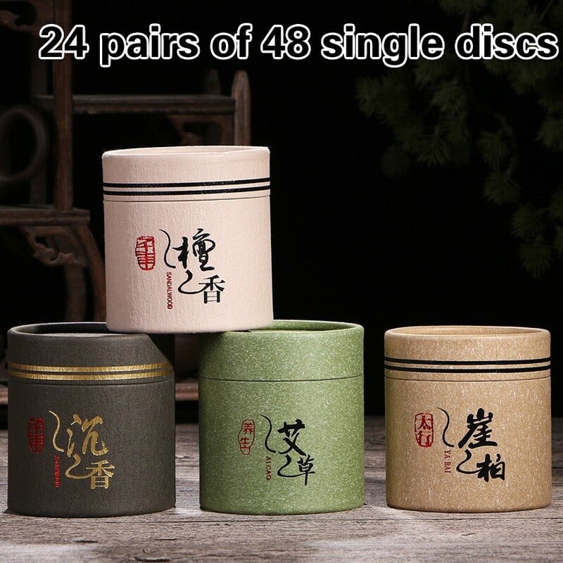 4 Hours Coil Incense Sandalwood Cedar Fragrance Buddha Indoor Bedroom Sleeping