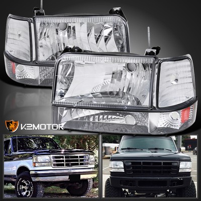 2 Headlight Retaining Clips for 1992-1996 Ford F150 F250 F350 Bronco Repair