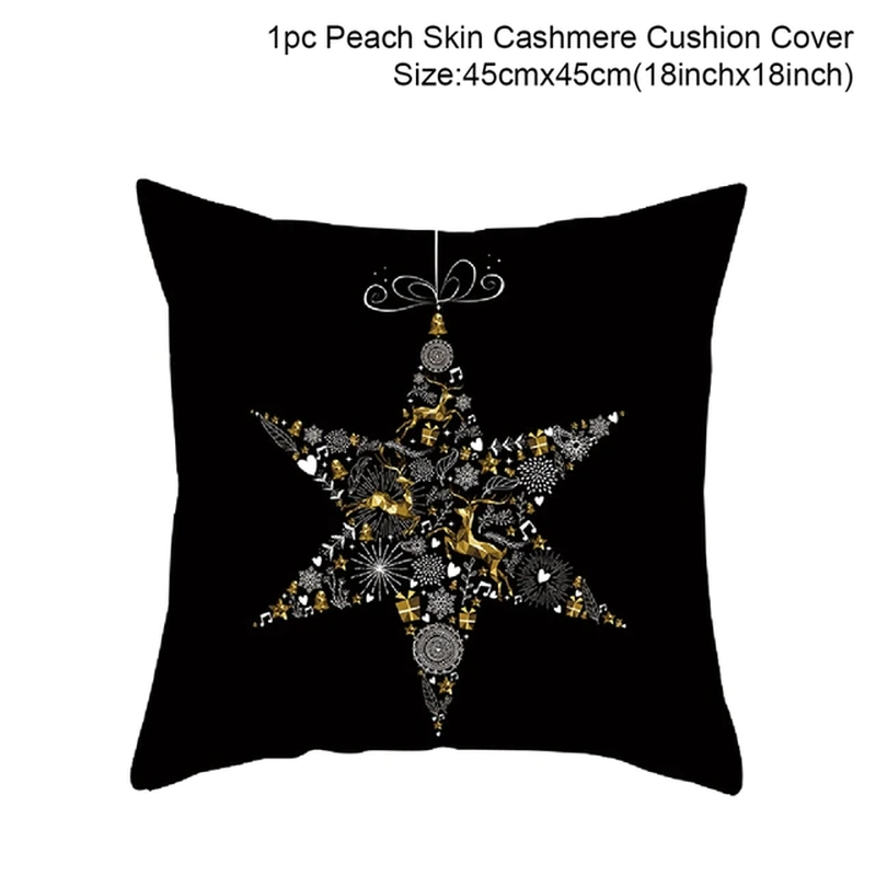 Merry Christmas Cushion Cover Ornaments Christmas Decoration for Home Cristmas D