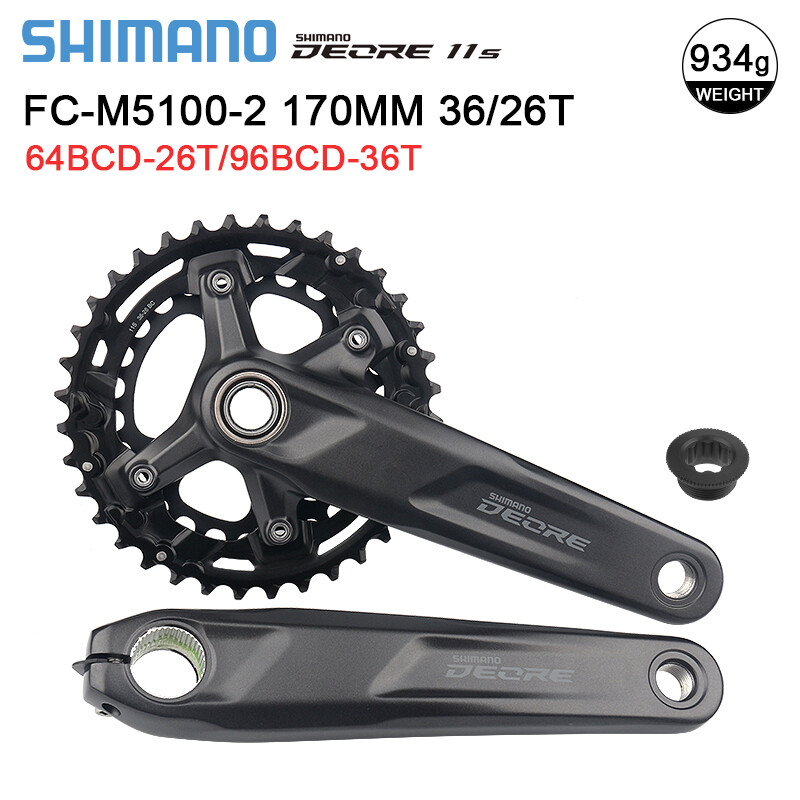 Shimano Deore FC-M5100 1x10 1x11 Speed 170mm 175mm Crankset MTB Groupset