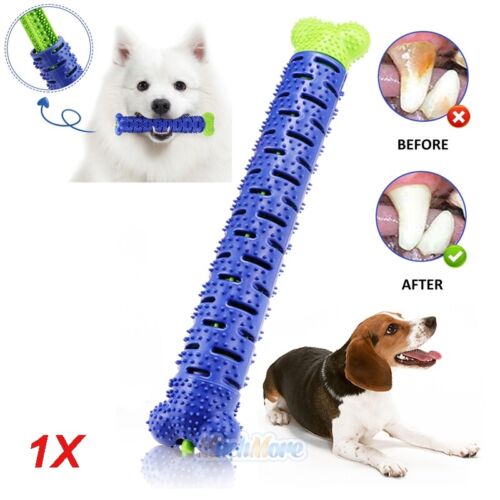 Pet Dog Chew Toys Aggressive Chewers Teeth Cleaning Oral Toothbrush Rubber Bone